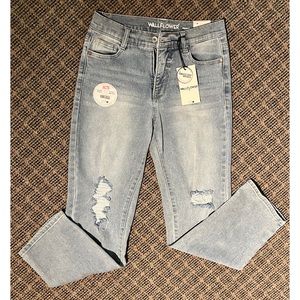 Wall flower jeans
